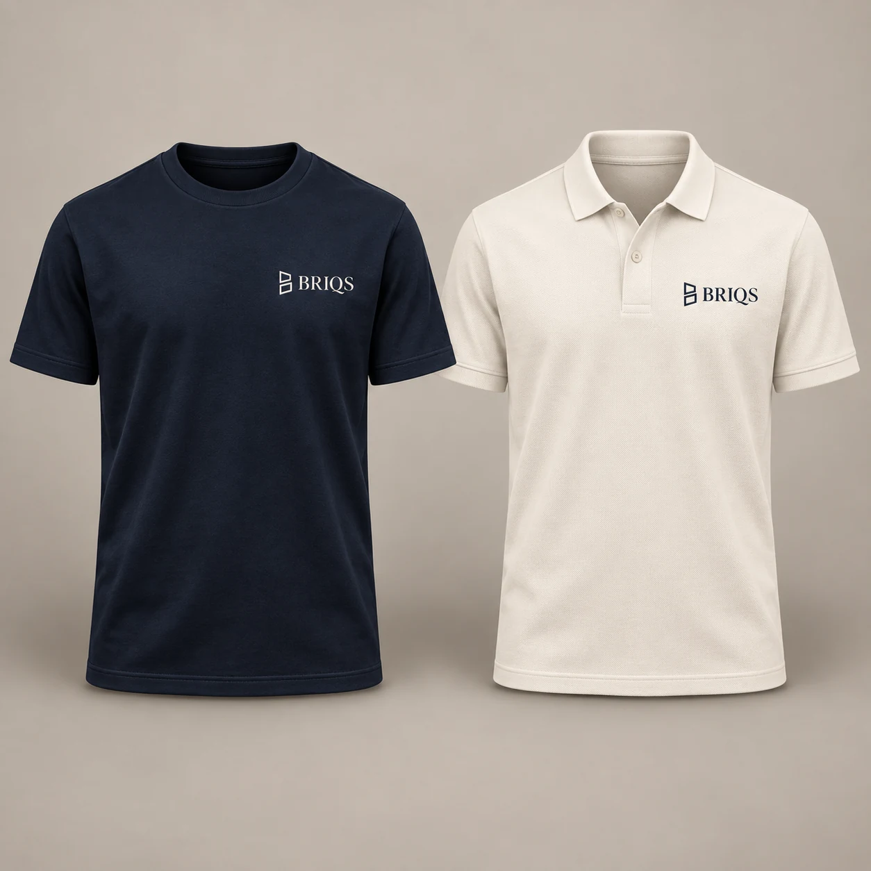 BRIQS clothing mockup