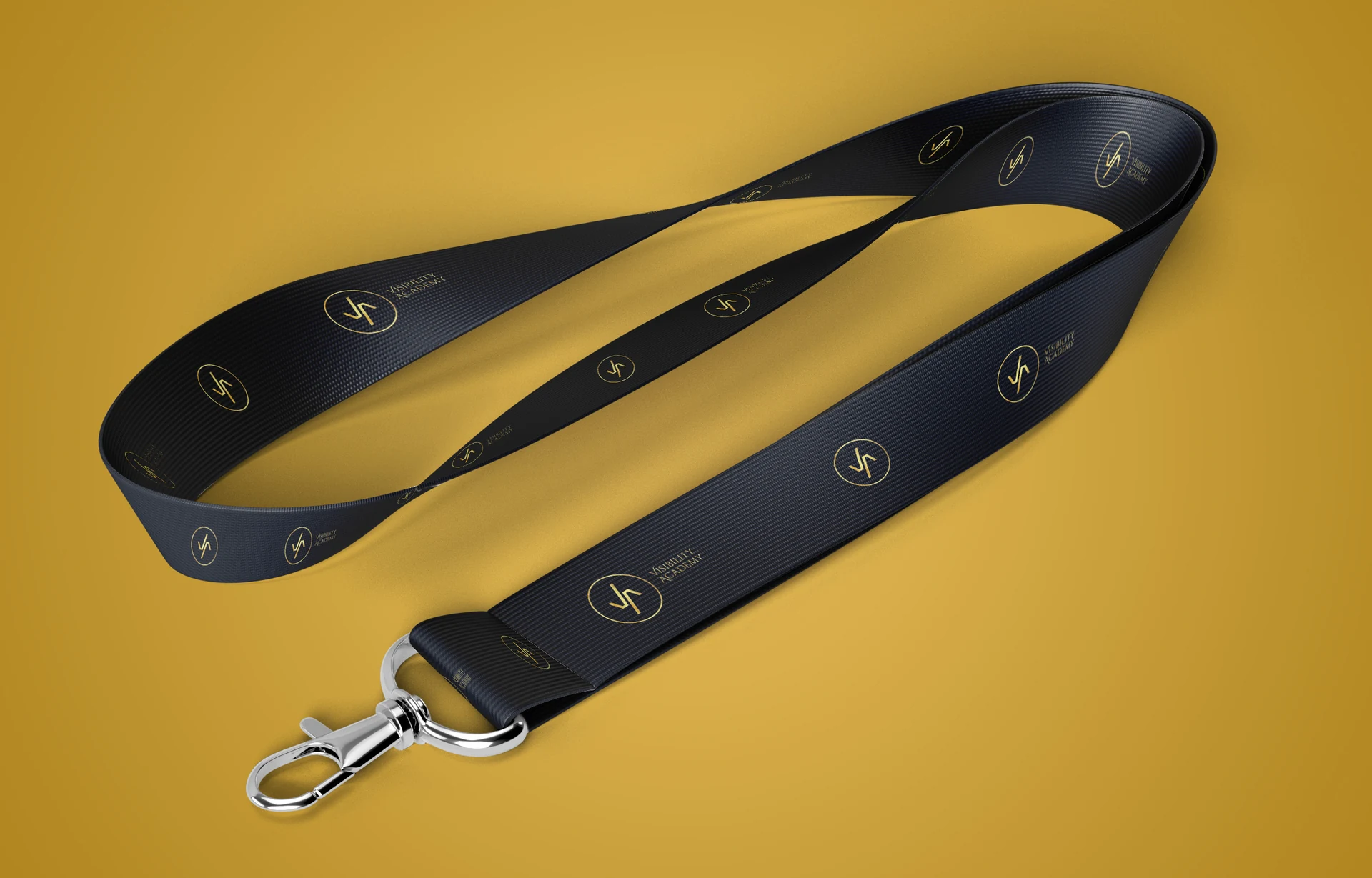 Visibility Academy — lanyard mockup