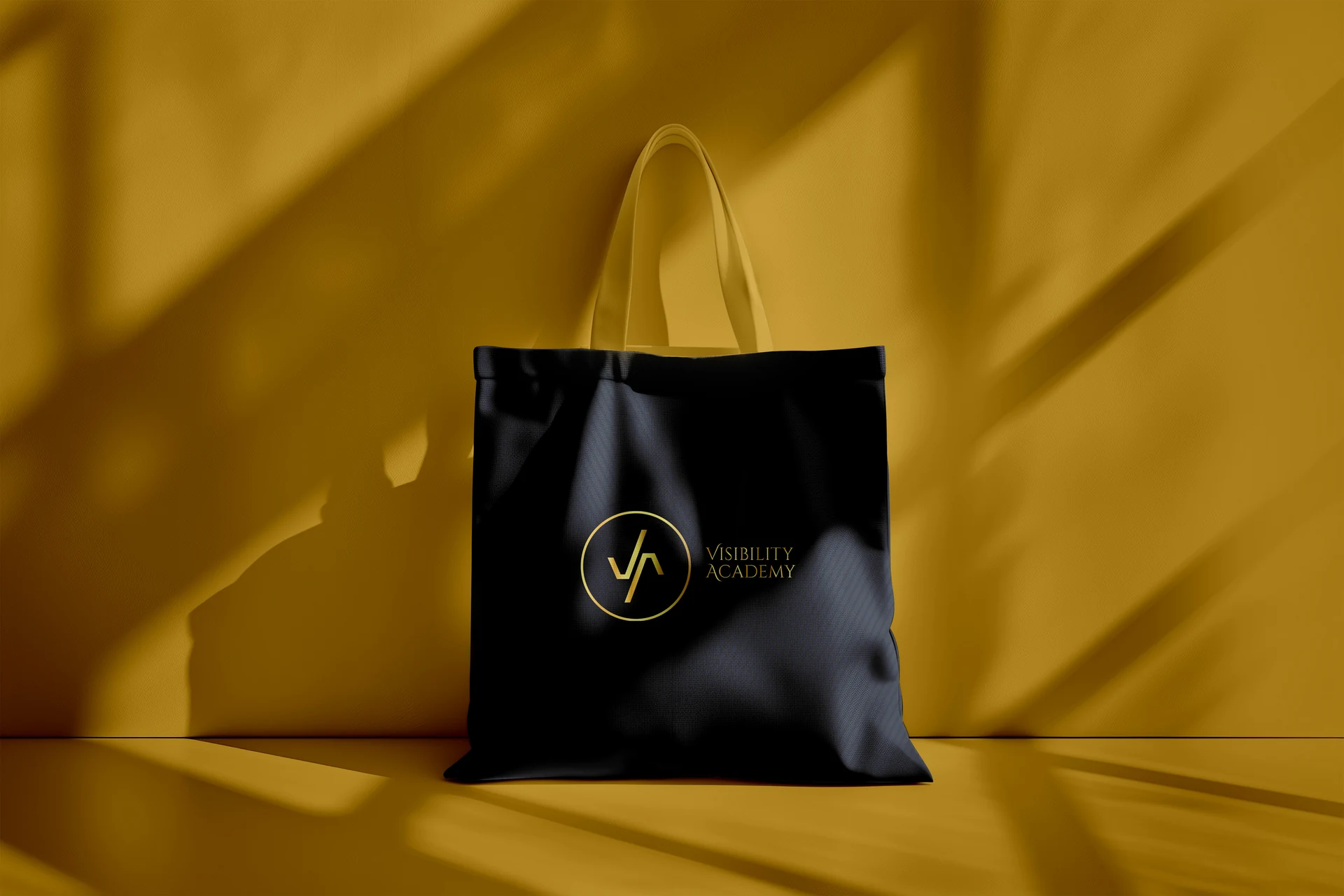 Visibility Academy — tote bag mockup